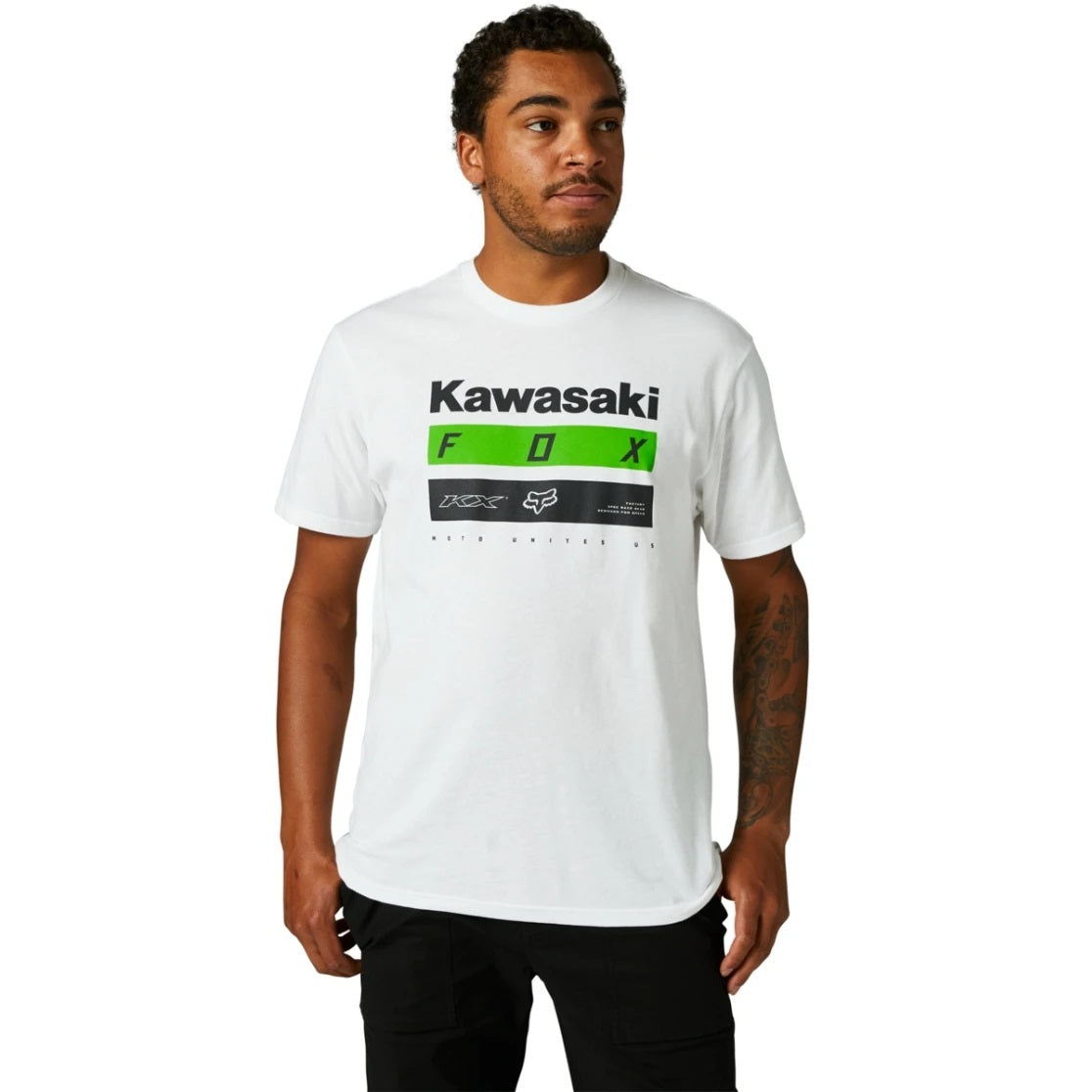 Polera FOX RACING KAWASAKI Edición Limitada Blanca