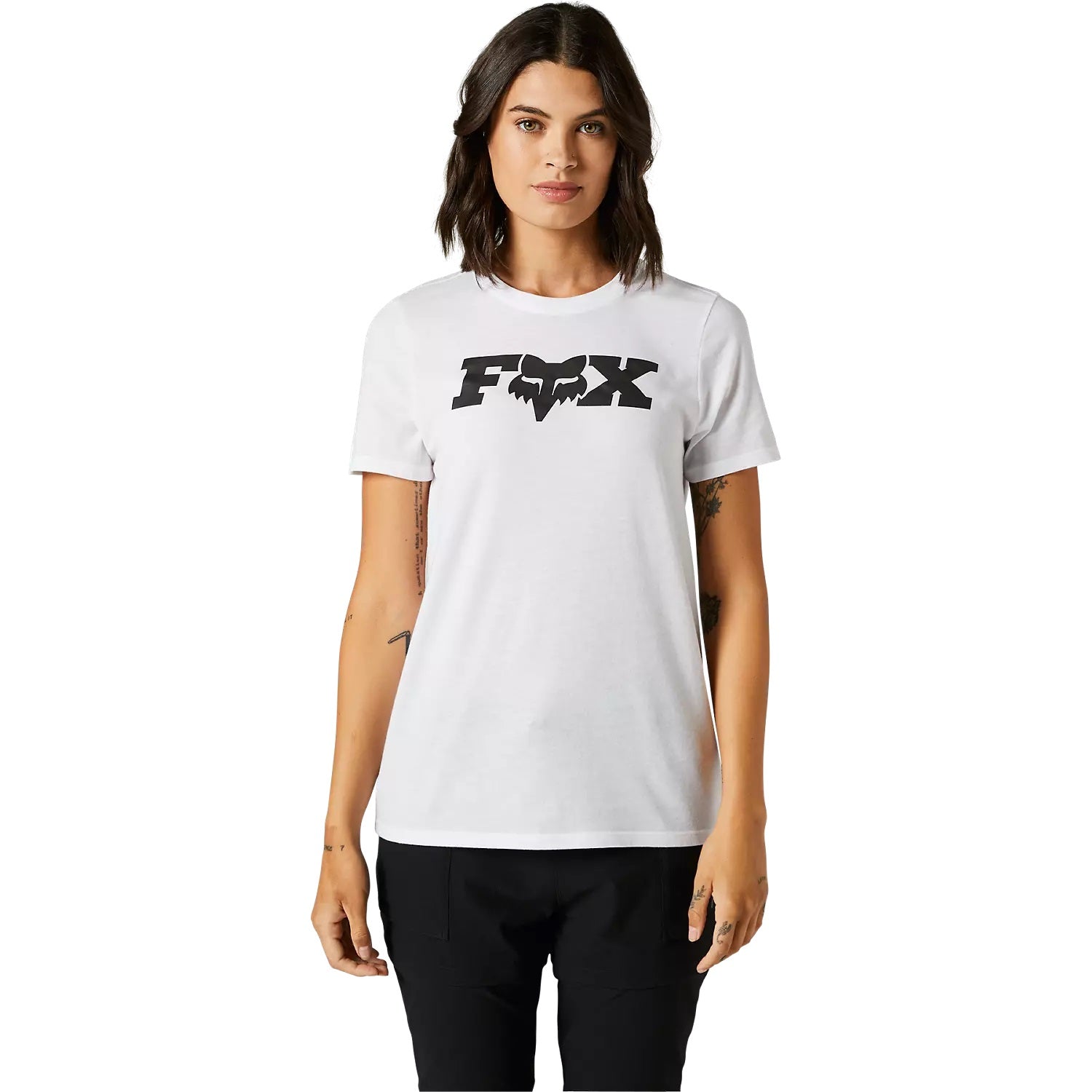 Polera Mujer FOX RACING manga corta BRACER Blanca
