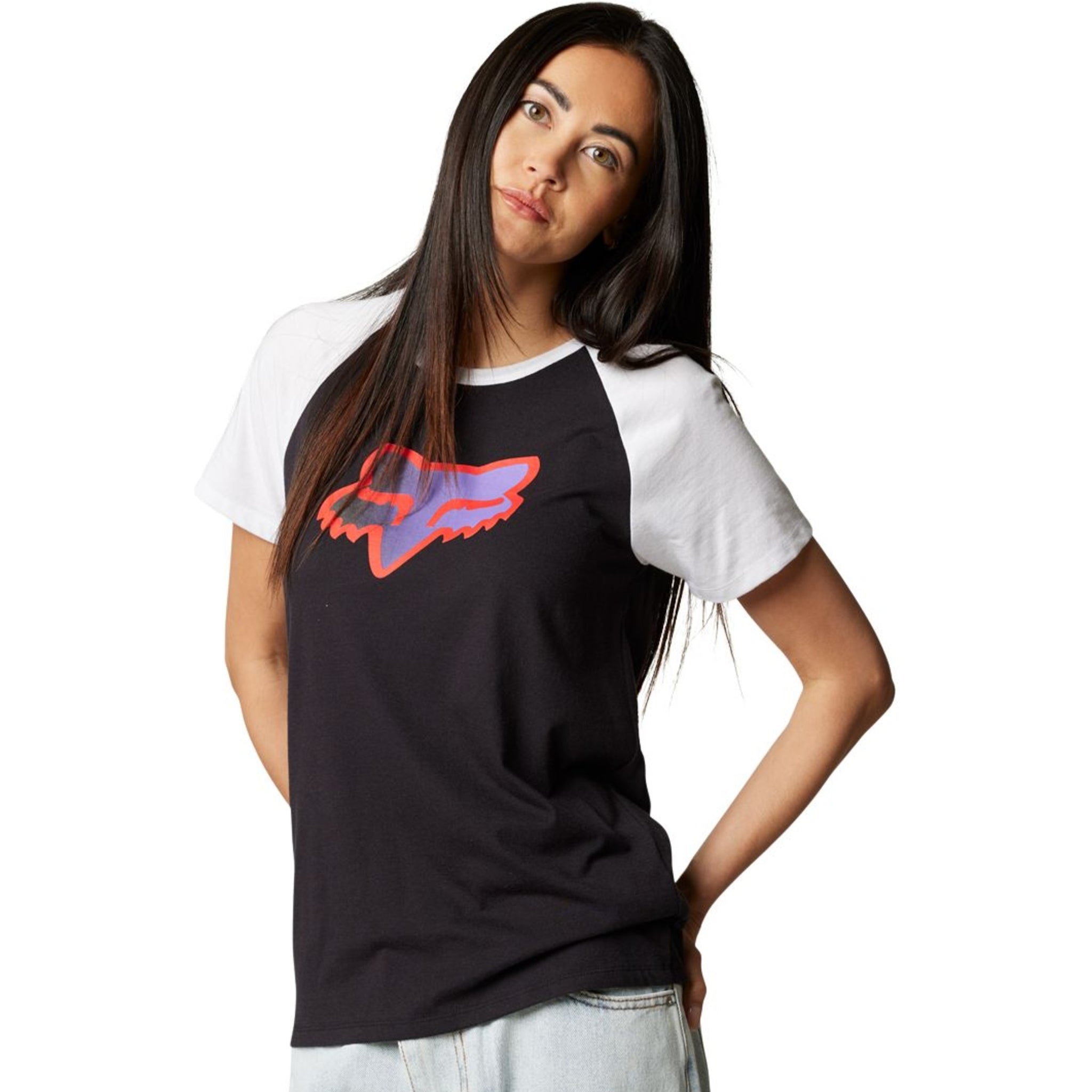 Polera Mujer FOX RACING Raglan Fgmnt Rosada