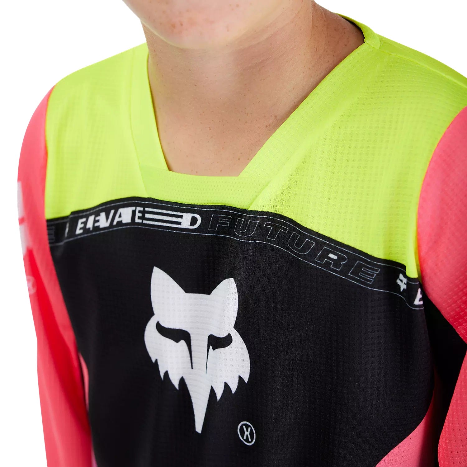 Jersey Niño FOX RACING 180 ELEVATED Negra Flúor