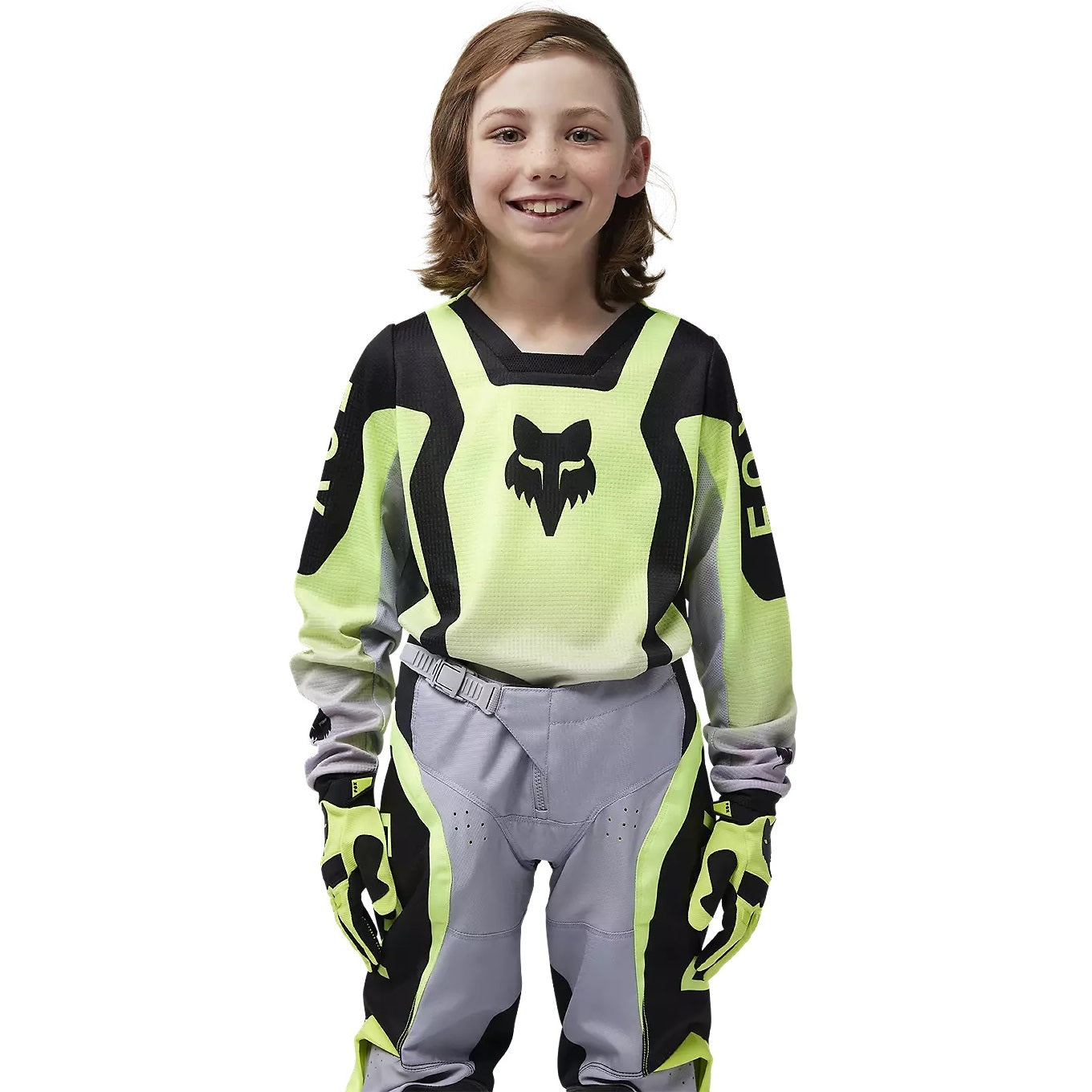 Jersey Niño FOX RACING 180 LEAN Amarillo Flúor