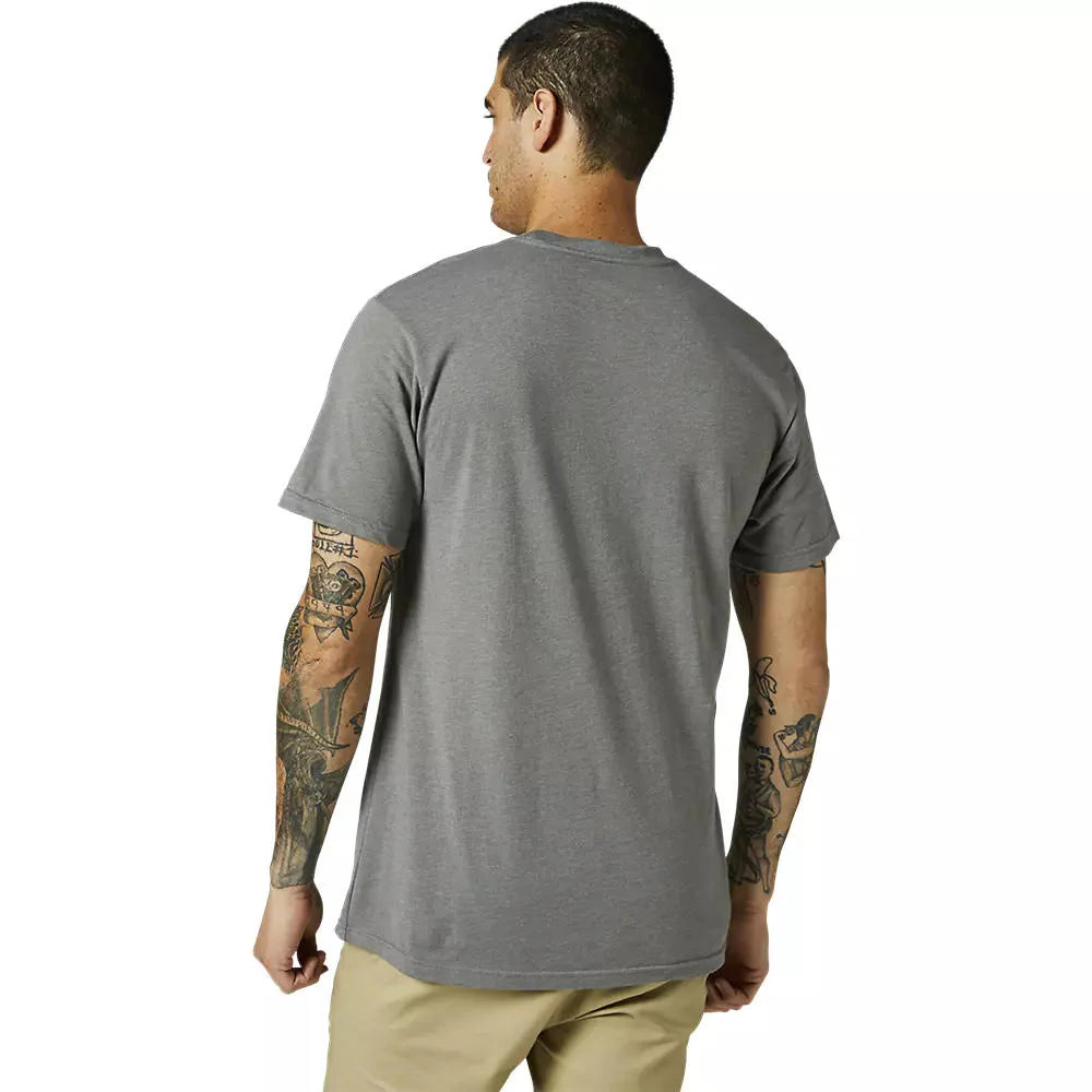 Polera FOX RACING Manga Corta PINNACLE PREMIUM Gris