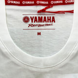 Polera YAMAHA RACING Ribbon Manga Corta Blanca