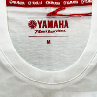 Polera YAMAHA RACING Ribbon Manga Corta Blanca