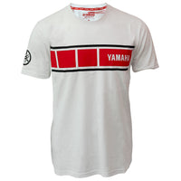 Polera YAMAHA RACING Ribbon Manga Corta Blanca