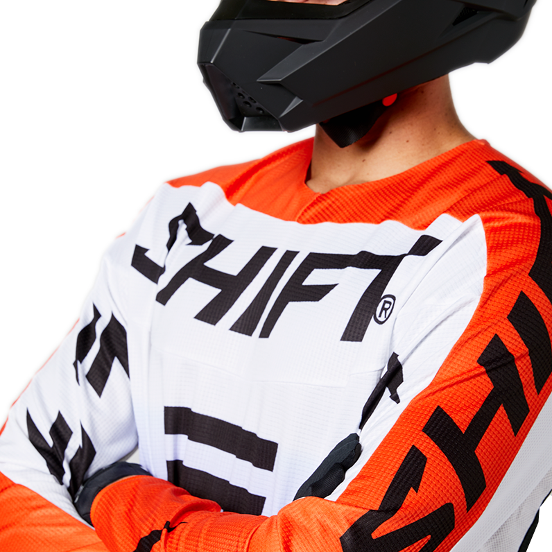 Jersey SHIFT Whit3 Label Fade Naranja
