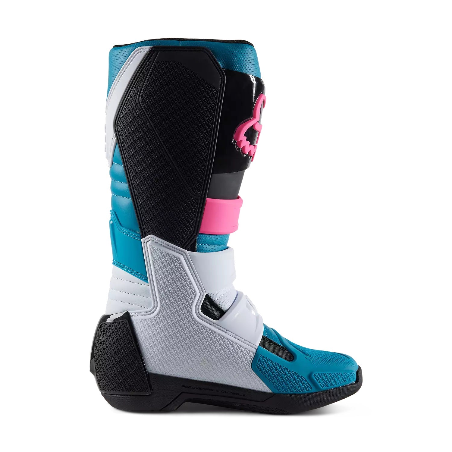 Botas FOX RACING COMP 2025 Mujer Celeste Rosada