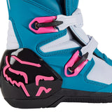 Botas FOX RACING COMP 2025 Mujer Celeste Rosada
