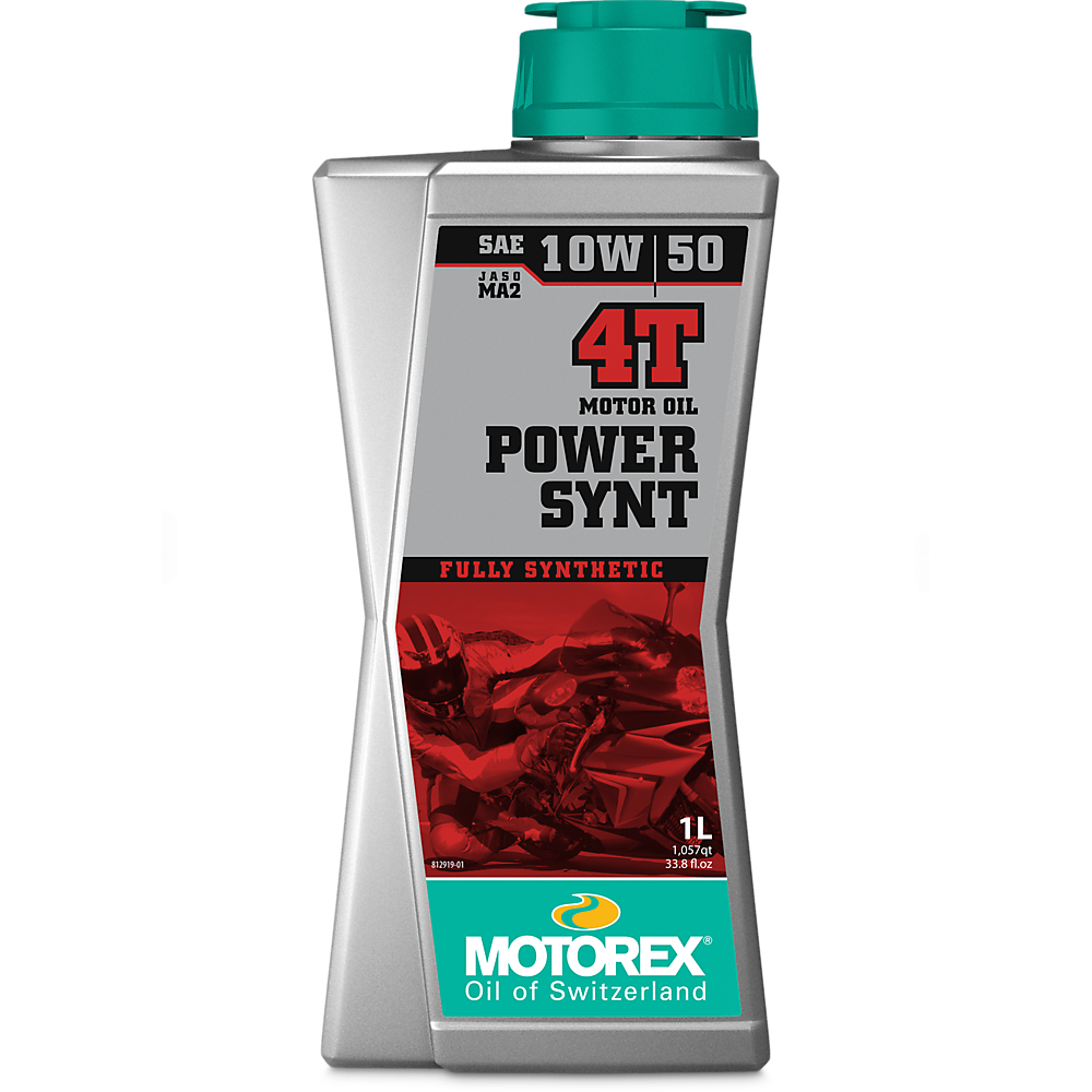 Aceite Motor MOTOREX POWER SYNT 4T 10W/50 JASO MA2 1LT