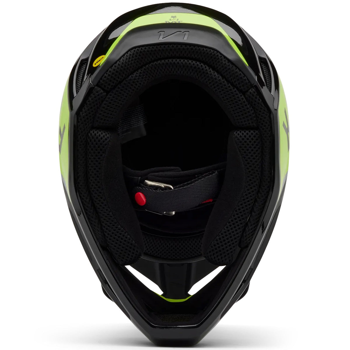 Casco FOX RACING V1 Lean Amarillo Flúor
