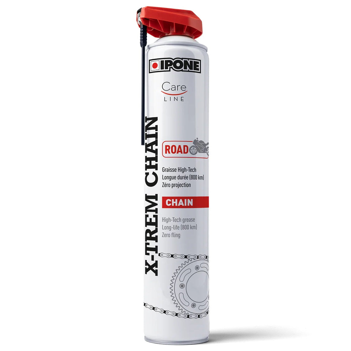 Lubricante de Cadena IPONE X-TREM CHAIN ROAD Spray 750 ml.