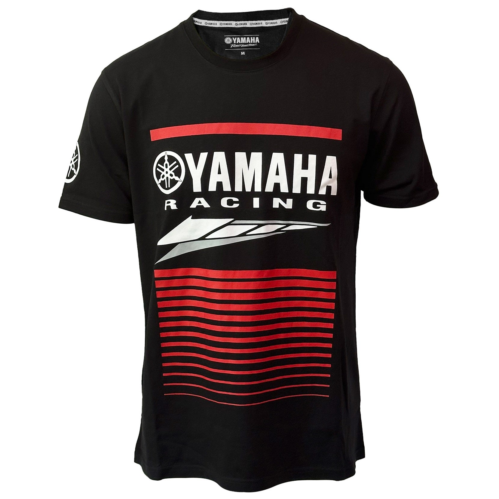 Polera YAMAHA RACING Manga Corta Negra