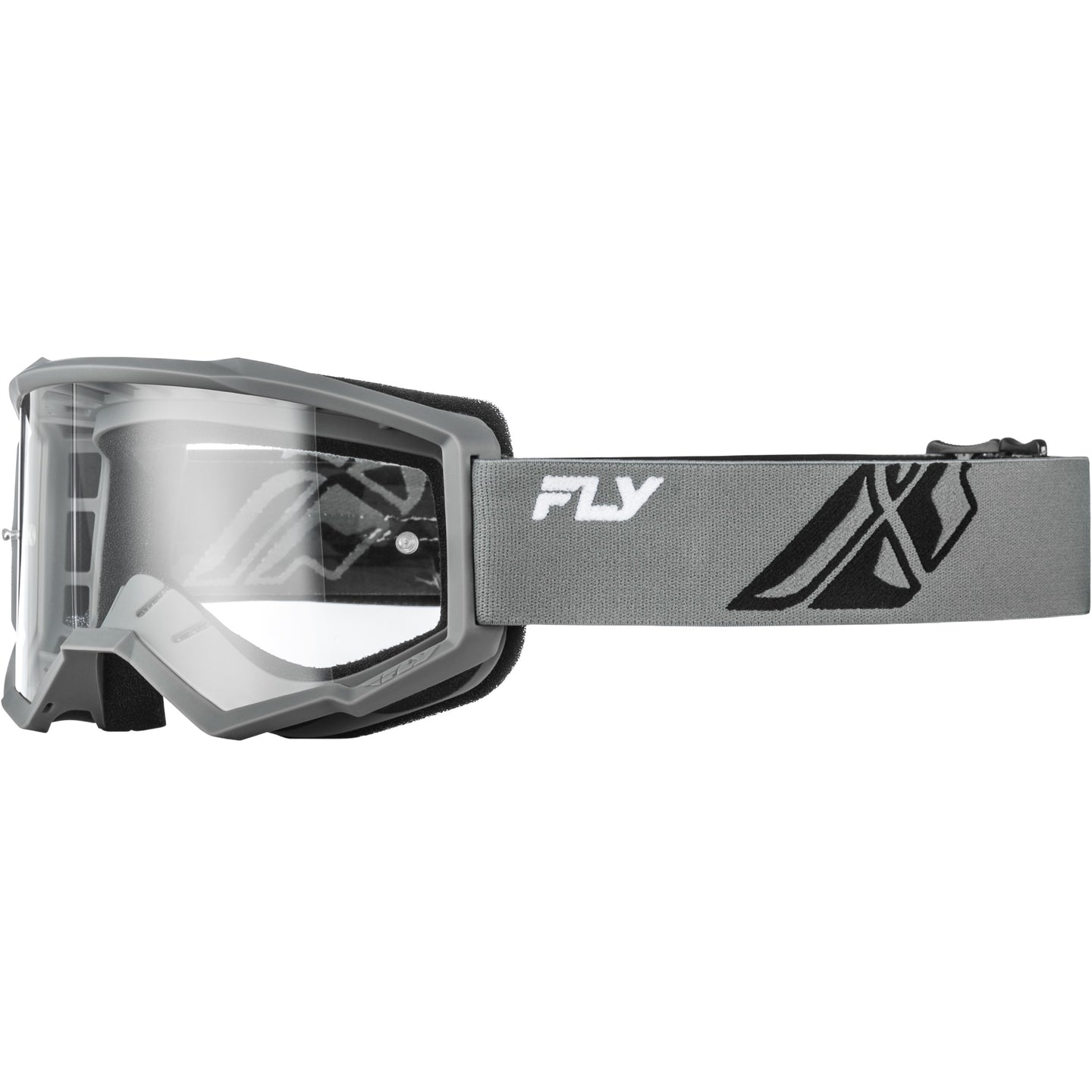 Antiparra FLY RACING FOCUS Gris Blanca - Mica transparente