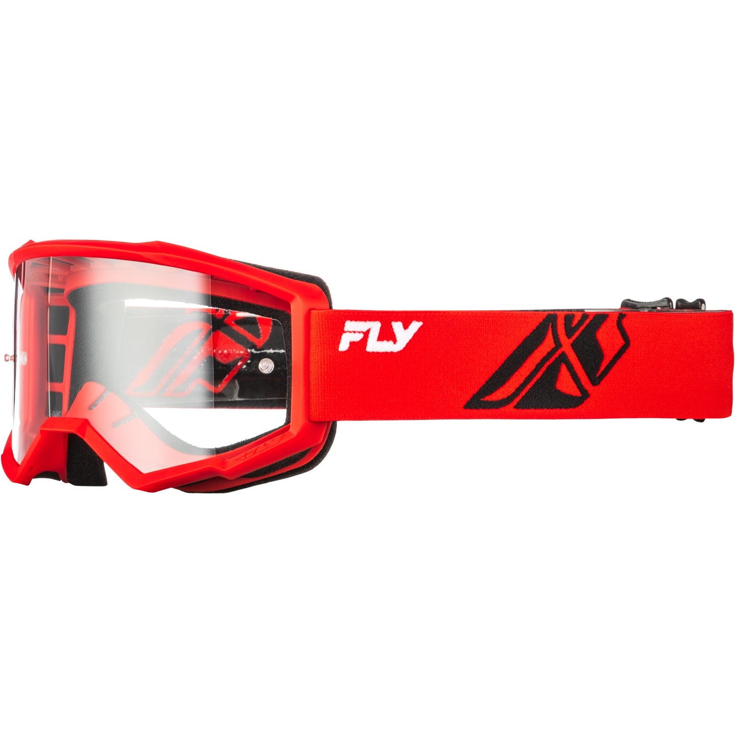 Antiparra FLY RACING FOCUS Roja - Mica transparente