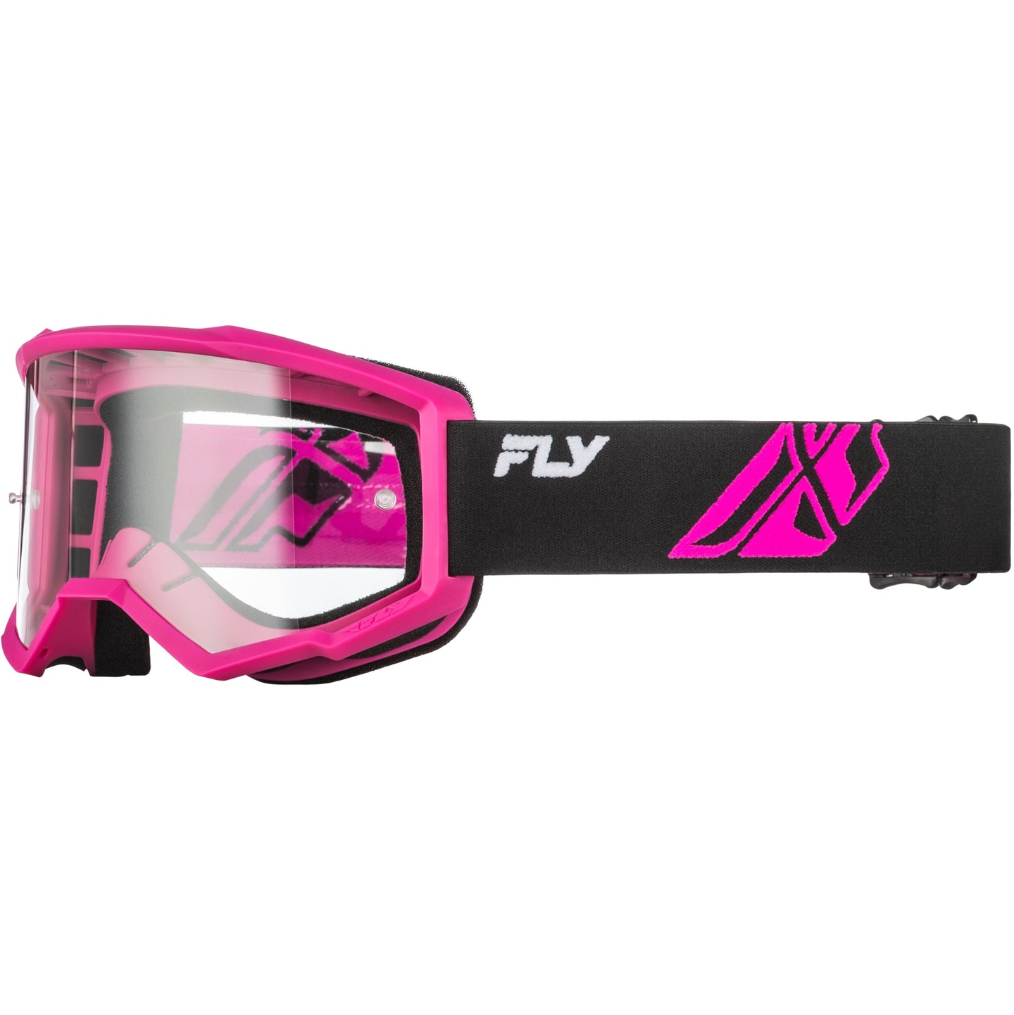 Antiparra FLY RACING FOCUS Rosada - Mica transparente