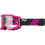 Antiparra FLY RACING FOCUS Rosada - Mica transparente