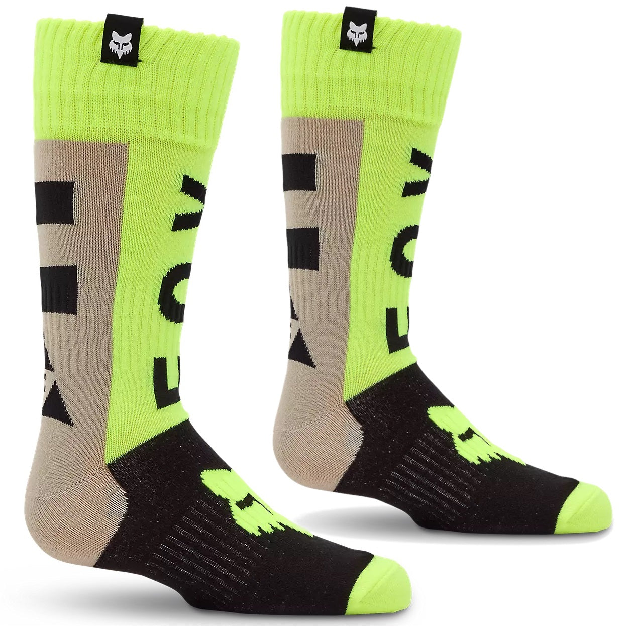 Calcetas Niño FOX RACING 180 COLLECT Gris Flúor