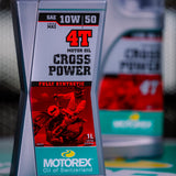 Aceite Motor MOTOREX CROSS POWER 4T 10W/50 JASO MA2 1LT