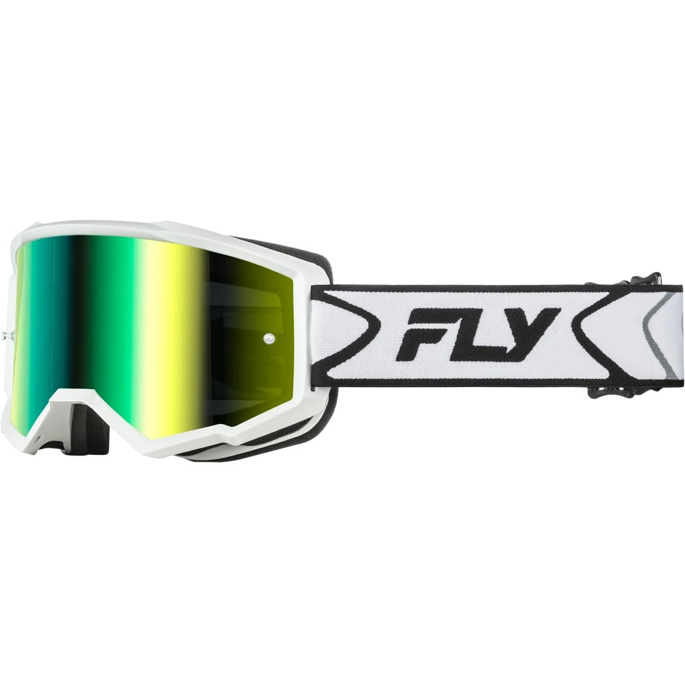 Antiparra FLY RACING ZONE Espejada Blanca