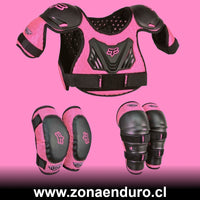 FOX RACING PEEWEE PACK Rosa (2 - 7 años)