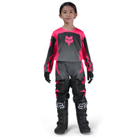 Traje Infantil FOX RACING 180 SHIELD Negro Rosado
