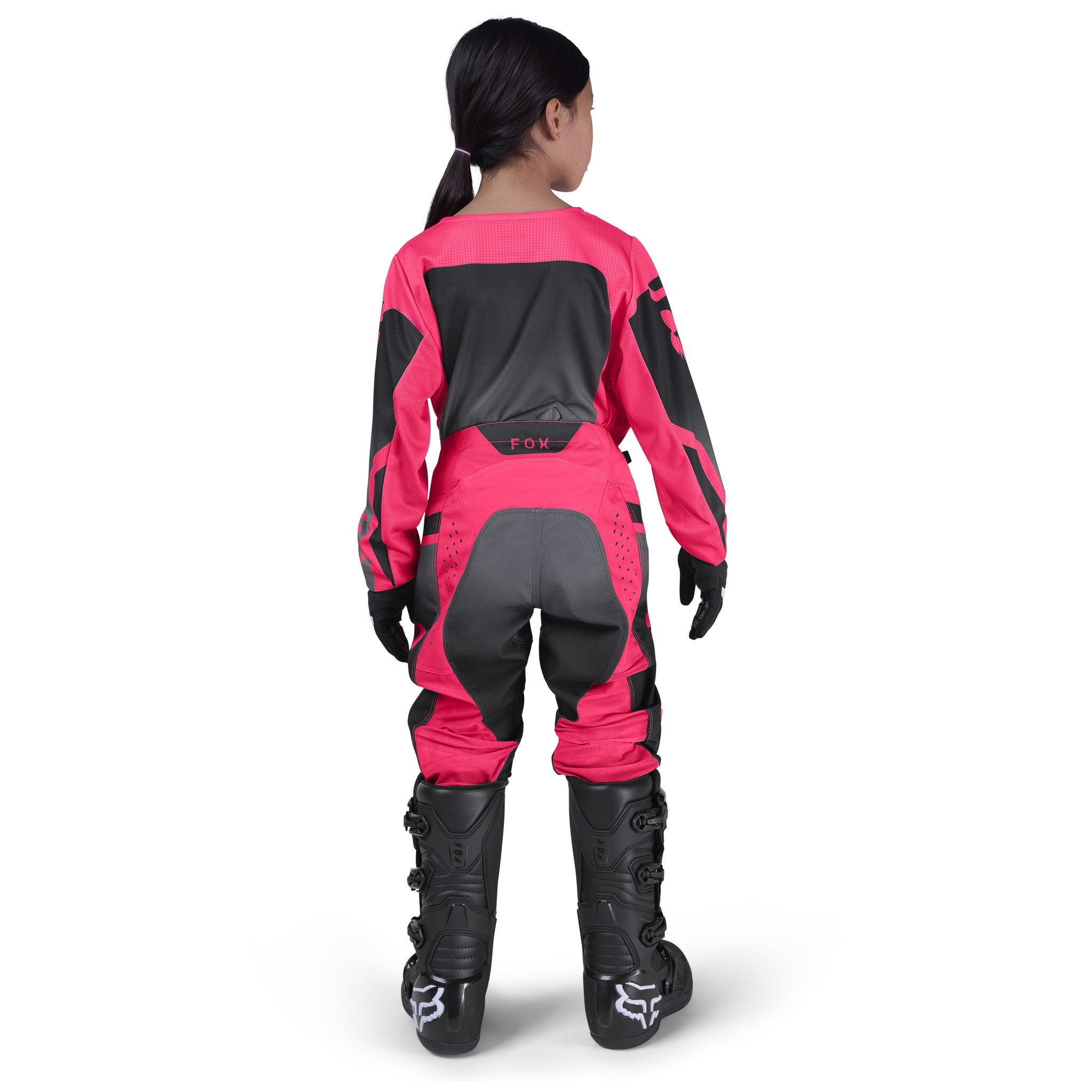 Traje Infantil FOX RACING 180 SHIELD Negro Rosado