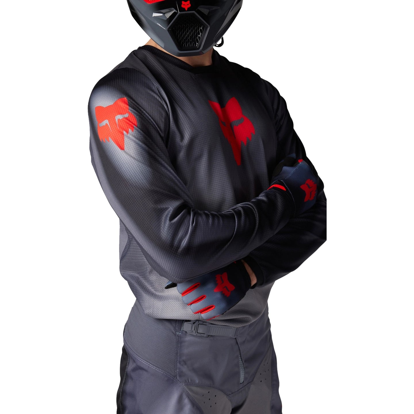 Jersey FOX Racing 180 INTERFERE Gris Roja