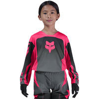 Jersey Infantil FOX RACING 180 SHIELD Negra Rosada