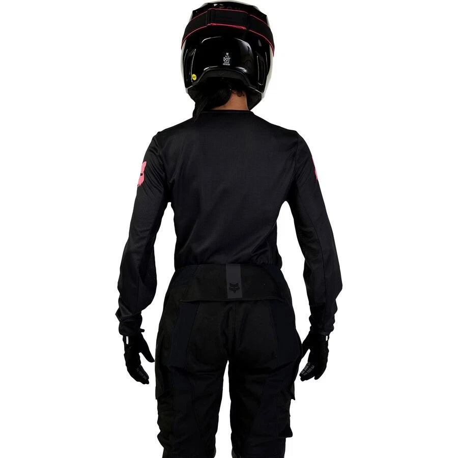 Jersey Mujer FOX RACING 180 BLACKOUT Negra Rosada