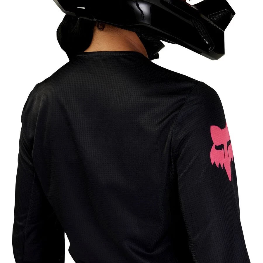 Jersey Mujer FOX RACING 180 BLACKOUT Negra Rosada