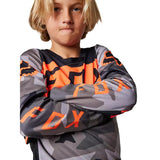 Jersey Niño FOX Racing 180 BNKR Naranja Camo
