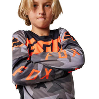 Jersey Niño FOX Racing 180 BNKR Naranja Camo
