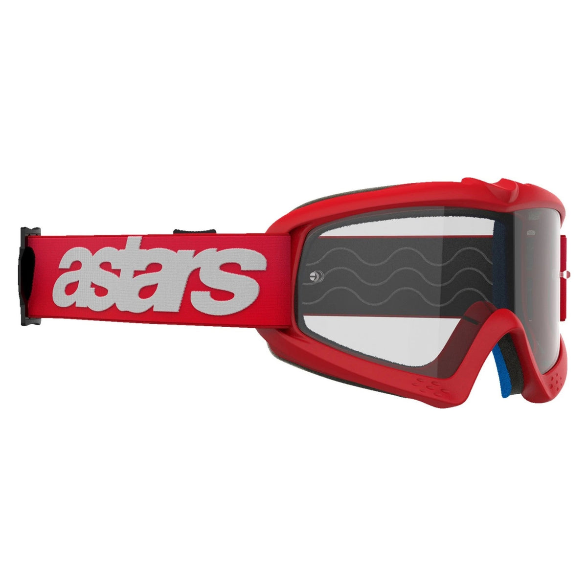 Antiparra Niño ALPINESTARS Vision Blaze Roja - Mica Transparente
