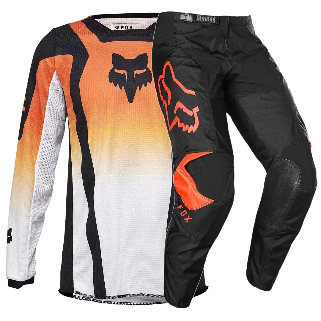 Traje Niño FOX RACING 180 PRIX & LEAN Negro Naranjo
