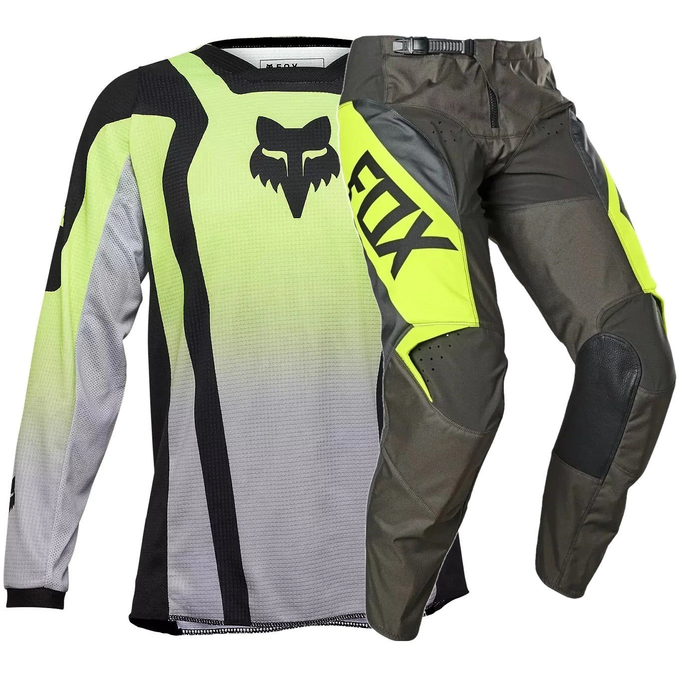Traje Niño FOX RACING 180 REVN & LEAN Flúor