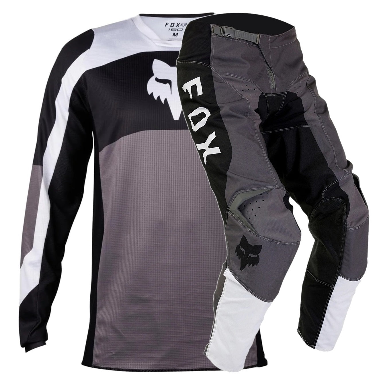 Traje FOX RACING 180 NITRO Negro Blanco