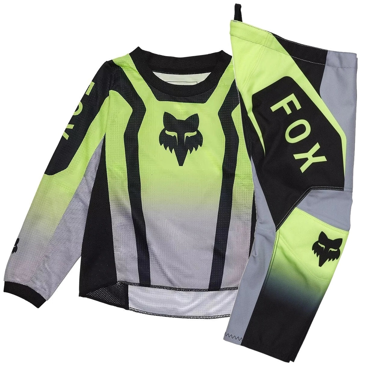 Traje Infantil FOX RACING 180 LEAN Amarillo Flúor