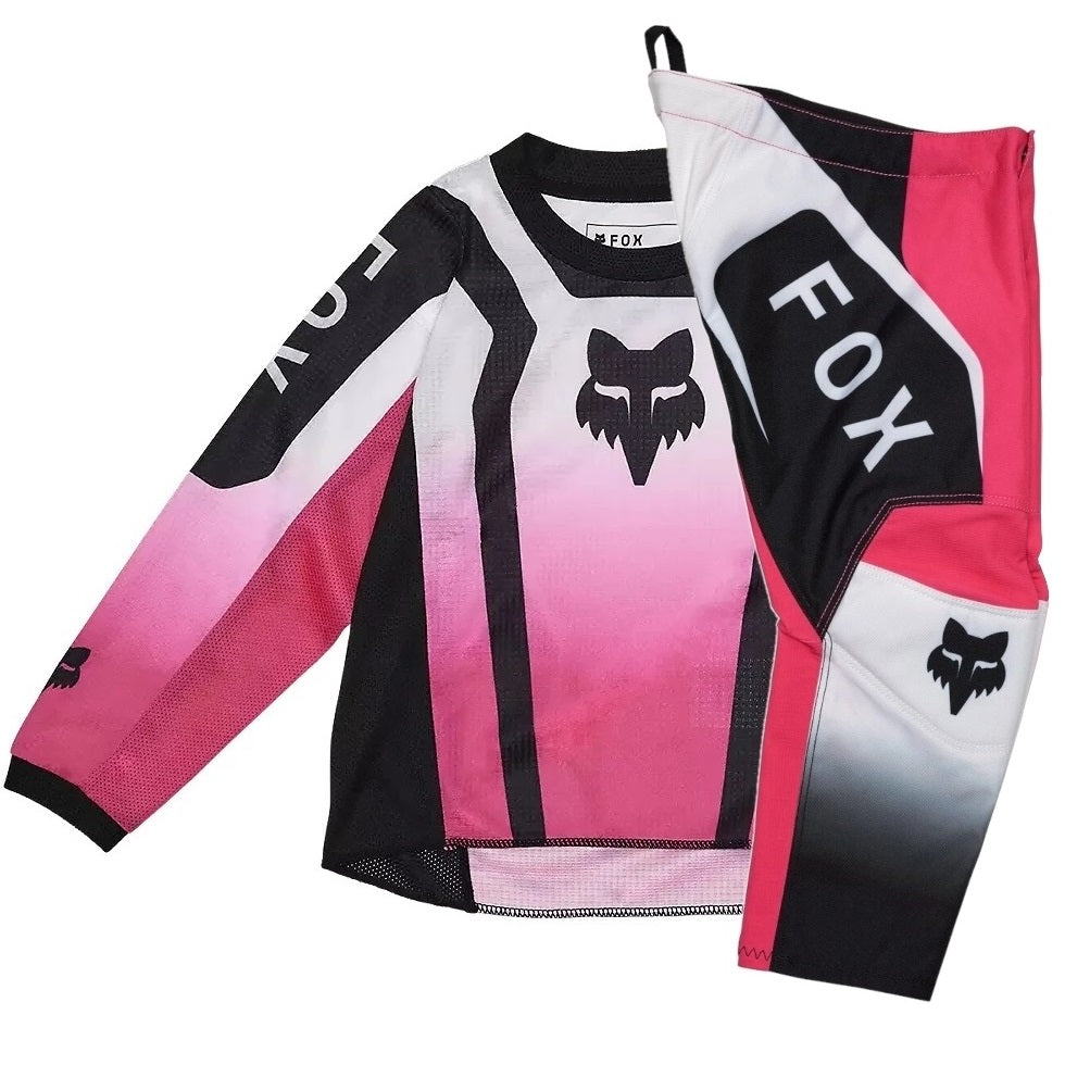 Traje Infantil FOX RACING 180 LEAN Rosado