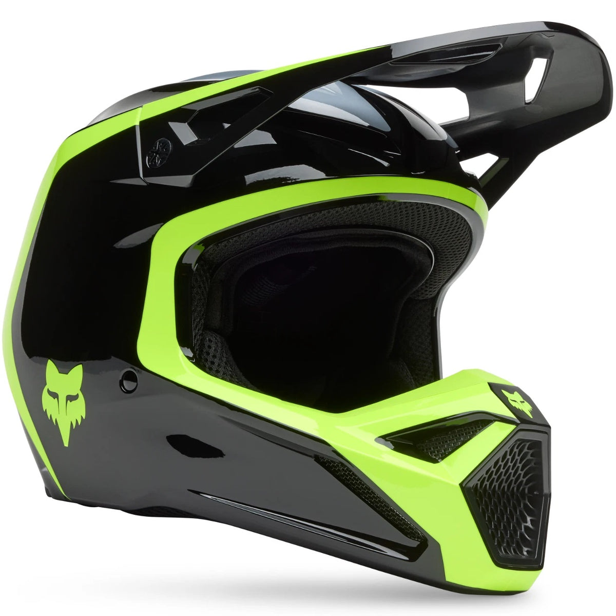 Casco FOX RACING V1 Flow Flúor