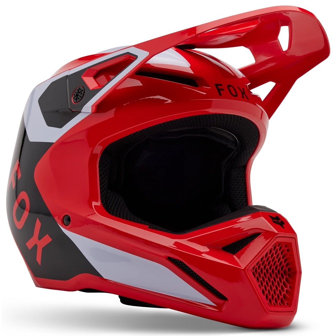Casco FOX RACING V1 Lean Rojo Flúor