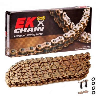 Cadena Moto EK Chain 520-118 Gold O-Ring