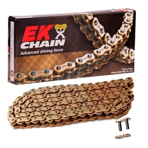 Cadena Moto EK Chain 520-118 Gold